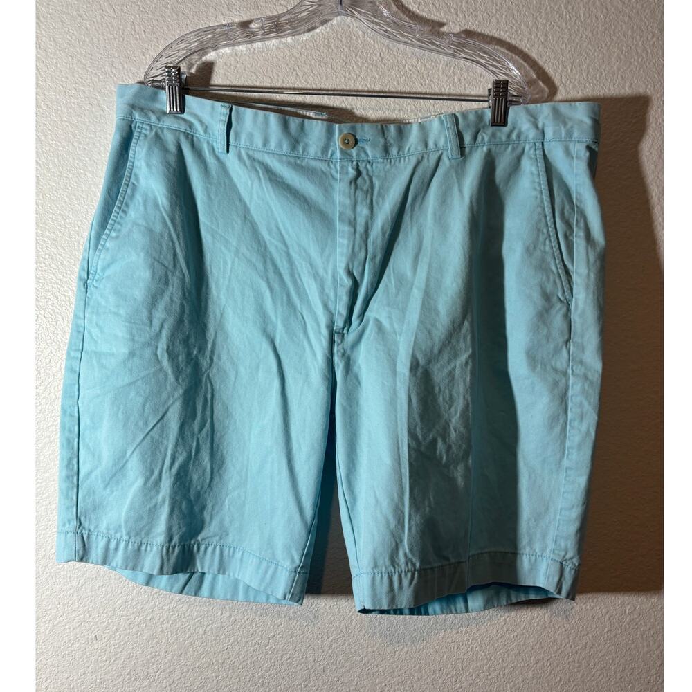 Casuals by Roundtree & Yorke Men's Size 42 Light Blue Cotton Chino Shorts